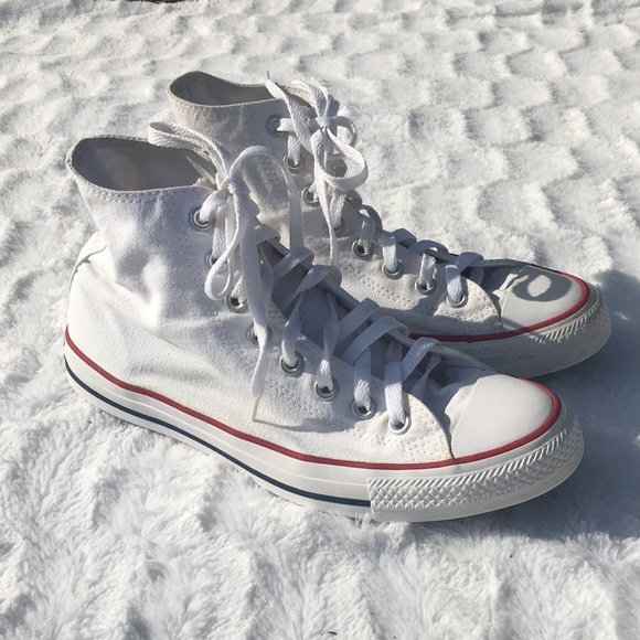 Converse Shoes - White Converse shoes size 10- like new!